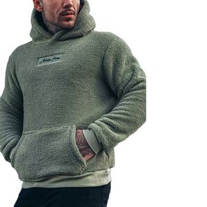 Pull à capuche décontracté double face en velours pour hommes Collection automne automne grande taille à la mode chaud ample solide non tissé 2025 - Product Image 1