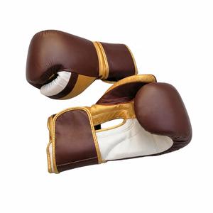 Gants de boxe en cuir PU imperméable avec logo personnalisé pour l'entraînement au Muay Thai, 10 oz et 16 oz - Product Image 3