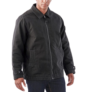 Offre Spéciale personnalisé tissu conception hommes uniforme atelier sergé manches longues Sherpa doublure mécanique travailleur veste - Product Image 4