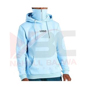 2023 hommes décontracté polaire à capuche poche kangourou Zip Snood Logo personnalisé imprimé hiver course ODM approvisionnement solide concepteur bouffée - Product Image 5