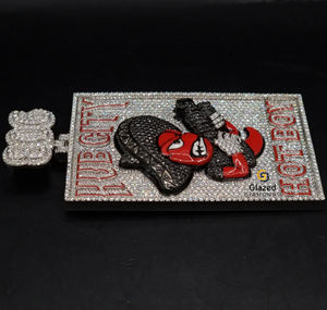 Colgante con nombre personalizado en plata de ley 925 con diamantes redondos brillantes de moissanita VVS en tendencia de diseño personalizado - Product Image 2