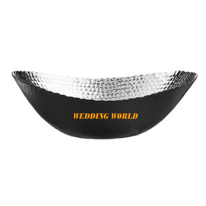 Bol à chocolat en métal fini bicolore, forme ronde, bol à bonbons de table, bol à chocolat de haute qualité, nouveau design - Product Image 3