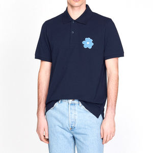 Polos brodés à manches courtes pour hommes Polo brodé à motif solide de haute qualité fabriqué en usine - Product Image 1