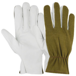 Guantes de construcción de cuero dividido de grano de oveja resistente de alta calidad Equipo de seguridad de protección de manos resistente a la abrasión - Product Image 5