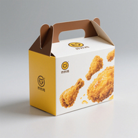 Boîte à sandwich personnalisée, boîte à hamburger, boîte à frites, boîte à ailes de poulet frites, emballage en papier pour boîte à burger