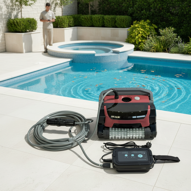2026 New Arrival Corded Robotic Swimming Pool Cleaner Robot Vacuum for Swimming Pools Automatic Robot Pool Cleaner with US Plug