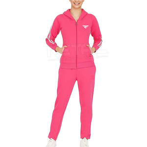 Ensemble de survêtements pour femmes, nouvelle conception 2023, haute qualité, respirant, séchage rapide, tissu en polaire polyester/coton, couleur personnalisée - Product Image 1