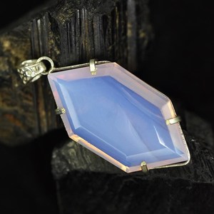 Pendentif en opale rose naturel de 107,35 carats, taille fantaisie, certifié, argent sterling 925, cadeau d'anniversaire pour elle - Product Image 6