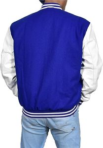 Vestes universitaires pour hommes Nouvelles vestes universitaires pour hommes Dernières vestes sur mesure pour hommes en grande taille Style long Broderie universitaire en cuir pour l'hiver - Product Image 4