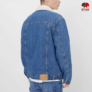 Chaqueta Vaquera Personalizada para Hombre Ryan Pro Gear, Cierre de Botones Cómodo, Logotipo Personalizado, Estilo Sólido, ODM OEM para Ropa Casual de Invierno - Product Image 2