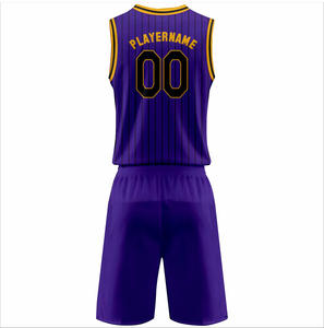 Uniformes de basket-ball réversibles personnalisés de haute qualité, ensemble short et maillot de basket-ball respirant à séchage rapide pour hommes - Product Image 5