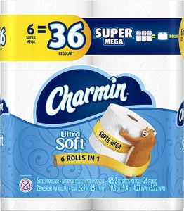 Papier toilette Charmin Ultra Soft Wide - 6 rouleaux jumbo, 221 feuilles - Product Image 6