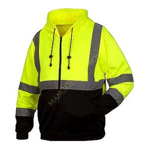 Sudadera con Capucha de Seguridad Impermeable de Alta Calidad para Hombre, ANSI Clase 1, con Logotipo Personalizado para Trabajo, Deportes y Ropa Urbana - Product Image 1