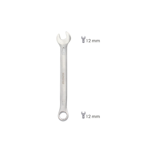 Chiave Combinata Plus 12x12 in Acciaio Cromo Vanadio DIN3113 - Product Image 2