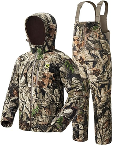 Ropa de Caza para Hombre, Chaqueta de Caza Compatible con Correa de Seguridad, Pantalones con Forro Polar, Silenciosa, Cálida y Resistente al Agua - Product Image 1