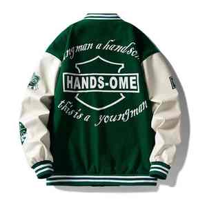 Veste d'université authentique pour hommes en cuir d'agneau véritable en cuir de vachette véritable Conceptions personnalisées disponibles Doublure en toile - Product Image 6