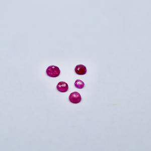 Rubis naturel de haute qualité du Mozambique, taille ronde brillante, pierre précieuse rose en vrac, 2 mm/3 mm, 0,75 ct, jeu de couleurs pour la fabrication de bijoux - Product Image 1