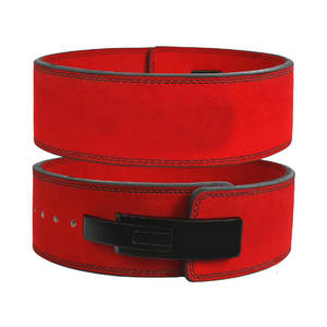 Manufactured Professional Buckle Lever Type Workout Fitness Safety Training <b>Back</b> Gym Powerlifting Power Lifting <b>Belt</b> Leather - Product Image 3