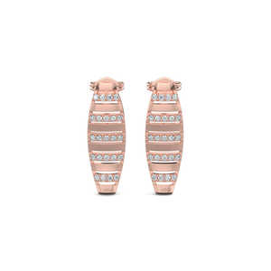 Pendientes Swirl Glow Diamond-Accesorio elegante y brillante - Product Image 1