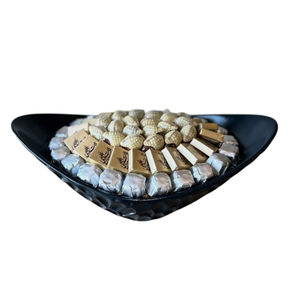 Vente en gros Bol à chocolat doré créatif en lotus Bol à chocolat décoratif pour occasions spéciales et cadeaux de fête - Product Image 3