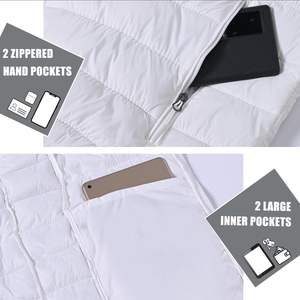 2025 hommes compressible léger hiver veste imperméable isolé vers le bas manteau col montant fermeture à glissière Sports de plein air manteau - Product Image 5