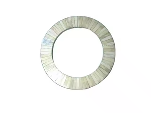 Miroir mural en incrustation d'os de luxe moderne de style élégant salon décoration de la maison tenture murale par l'artisanat en croissant - Product Image 2