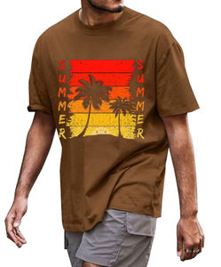 Service OEM d'impression numérique personnalisée, t-shirt pour hommes à épaules tombantes et surdimensionnées, tissu en jersey respirant, fournisseur bangladais sur le devant - Product Image 6