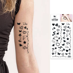 Vendita all'ingrosso di adesivi per tatuaggi temporanei personalizzati <span class=keywords><strong>con</strong></span> <span class=keywords><strong>fiori</strong></span> a farfalla stile personalizzato per uomini e donne vendita diretta in fabbrica - Product Image 3