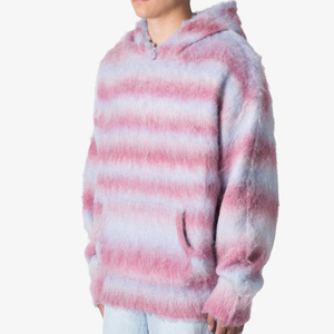 Biểu Tượng Tùy Chỉnh Người Đàn Ông Của <span class=keywords><strong>Mohair</strong></span> Áo Dài Tay Áo Mờ Sọc Đan Áo Thun Miễn Phí Kích Thước Mùa Đông Hàng Dệt Kim Với Mô Hình Trang Trí - Product Image 2