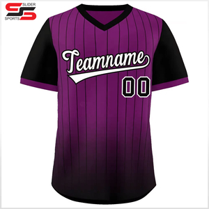 เสื้อเบสบอลใส่ได้ทั้งชายและหญิงเสื้อสวมหัวคอวีแบบแห้งเร็วระบายอากาศได้ดีชุดกีฬาไซส์ใหญ่พิเศษสำหรับเด็กผู้ชายและผู้เล่นซอฟต์บอล - Product Image 3