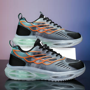 Chaussures de sport décontractées pour hommes, légères, respirantes, à lacets, tendance, antidérapantes, confortables, à semelle épaisse - Product Image 1