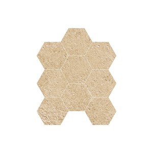 Carrelage Tone Trend 98mm Hexagone Fullbody Butter Porcelaine Mosaïque Carreaux pour Intérieur et Extérieur Hôtel Sol et Décoration Murale - Product Image 1