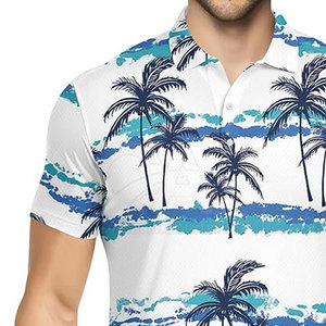 Camiseta Polo de sublimación Moq baja de secado rápido, camiseta Polo de sublimación para hombre de diseño personalizado de talla grande - Product Image 4