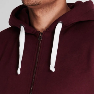 Personalizado de invierno impermeable de peso pesado Boxy doble cremallera de gran tamaño francés Terry Sudadera con capucha fabricante de algodón mezclado - Product Image 6