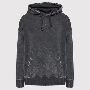 Sudadera con Capucha Unisex de Felpa Lavada al Ácido, Estilo Oversize, Vintage, Streetwear, Retro, Grunge, Ecológica, Poliéster/Algodón, Venta al Por Mayor - Product Image 4