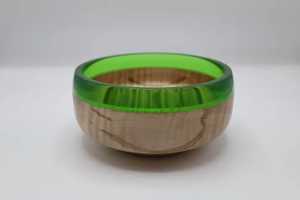 Nouveau bol à Joint en résine et bois de Style chinois à la mode nouvelle pâte ou bol à mélanger cuisine de luxe hôtel Restaurant fournitures bol en bois - Product Image 2