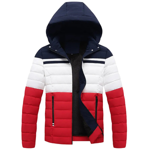 Vestes d'hiver légères à fermeture éclair de haute qualité avec capuche imprimée conception grande taille - Product Image 3