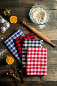 GOTS Certified Big Checkered Golf Weave Pattern Excellent Grade Dish <b>Towels</b> for Bulk Buyers Kitchen Golf <b>Towel</b> for Kitchen - Product Image 3