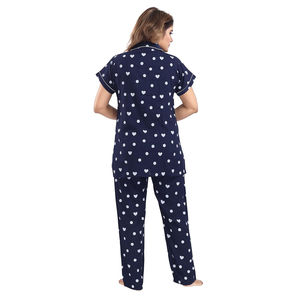 OEM personalizado Spandex/algodón de manga larga de punto a rayas Rosa invierno pijama conjunto transpirable ropa de dormir térmica para las mujeres más tamaño - Product Image 5