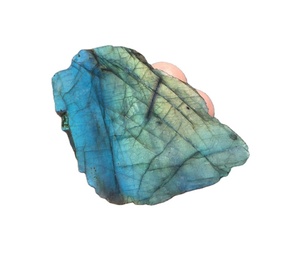 หินลาบราดอไรต์แบบธรรมชาติผิวขรุขระ,หินคริสตัลบำบัดแบบไม่ผ่านการบำบัดตัวอย่างหลวมตัดจากธรรมชาติไฟสีฟ้าขายส่ง - Product Image 1