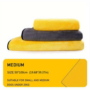 Toalla Ultra Suave de Microfibra de Secado Rápido para Mascotas, 1 Pieza, Toalla Absorbente para Bañar Perros y Gatos, Regalo de Navidad y Año Nuevo, Hecha de Poliéster - Product Image 3