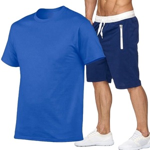 Conjuntos Deportivos de Verano de Alta Calidad para Hombre, Top y Pantalones Cortos de Algodón, Conjunto de 2 Piezas, Camisa y Pantalones Cortos para Hombre - Product Image 5