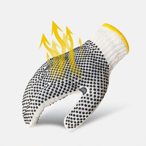 Gants de travail personnalisés en coton à pois avec logo personnalisé, poignée de paume durable et confortable pour le jardinage et la réparation en entrepôt - Product Image 4