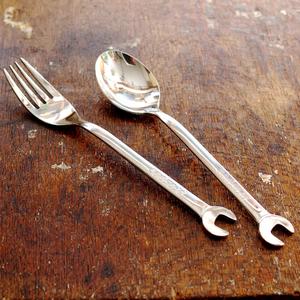 Meilleur ensemble de couverts en acier inoxydable vintage, couverts en métal, fourchette à dîner occidentale, couverts de service, couverts plats. - Product Image 2