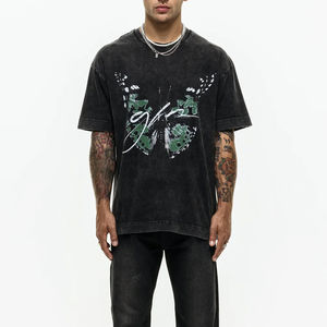 T-shirt pour homme en coton 100% tricoté de haute qualité, personnalisé OEM 2025, avec impression de logo personnalisé, séchage rapide et respirant - Product Image 3