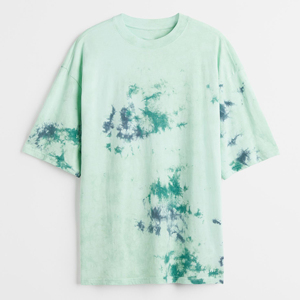 T-shirt à manches courtes et épaules tombantes surdimensionné 100% coton pour hommes T-shirt en coton biologique T-shirt imprimé uni vierge - Product Image 5