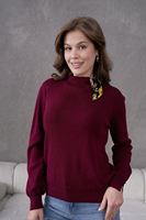 Fabricante de ropa de mujer Bufanda de manga larga Cuello Prendas de punto Suéter Otoño Invierno Nuevo estilo Prendas de punto Oportunidad al por mayor