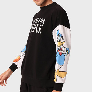 Estilo de lujo Ropa al aire libre Diseño básico Hombres Sudadera Manga larga Algodón básico Mezclado Clima fresco Sudadera para hombres - Product Image 2