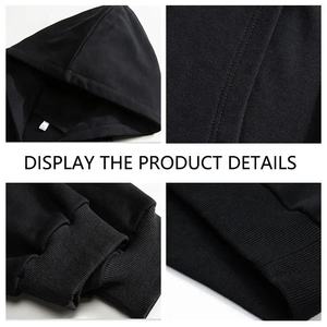 Wholesale Custom Embroidered Hoodies 300 GSM Heavyweight Cotton Sweatshirts Factory <b>Direct</b> Supply Unisex Oversized Comfortable - Product Image 4