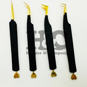 Pince à épiler à paillettes longue isolation volume pince à épiler à poignée lisse pince à cils vison durable - Product Image 6